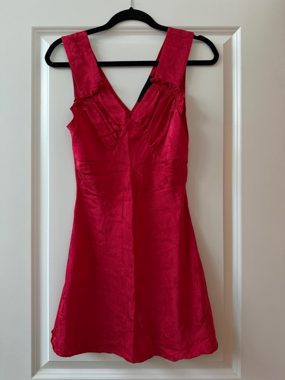 Realisation Par The Roxy Silk Mini Dress - Red Dragon